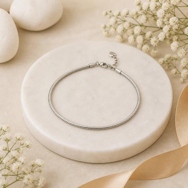 Just A String Rhodium Bracelet for Women 1