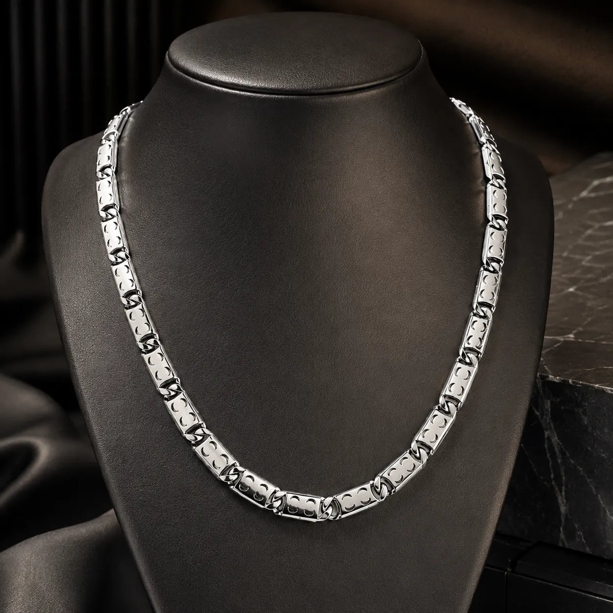 Legacy Rhodium Plated Chain for Men 1