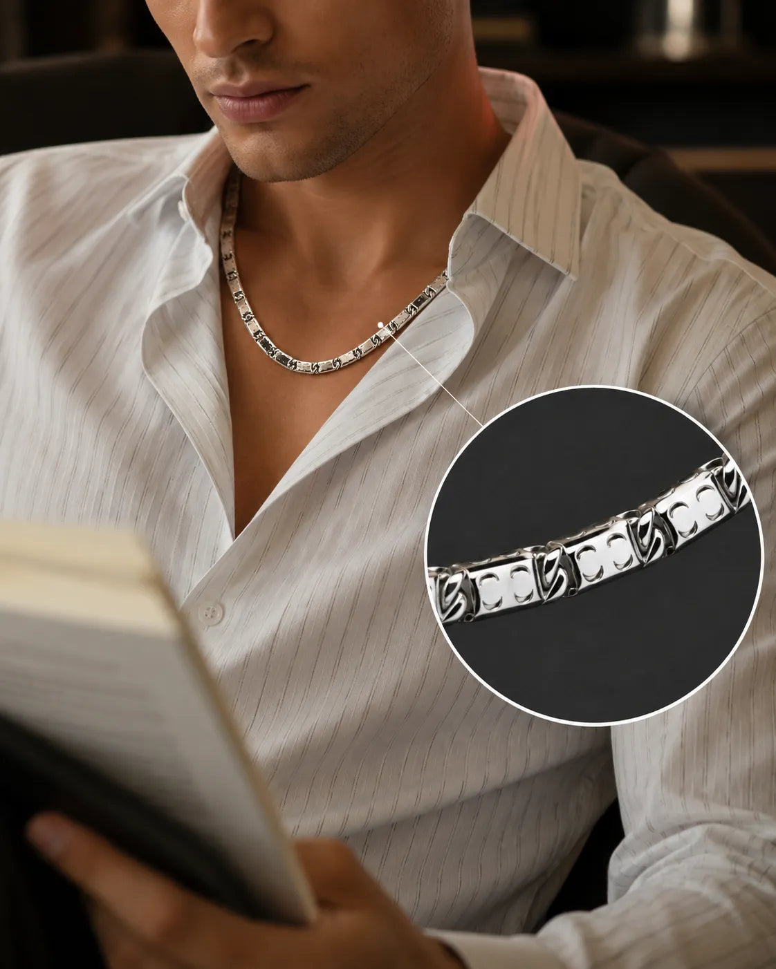 Legacy Rhodium Plated Chain for Men 2