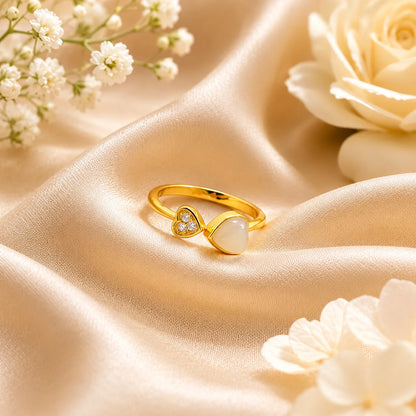 Lovedrop Gold Plated Adjustable Ring for Women 1