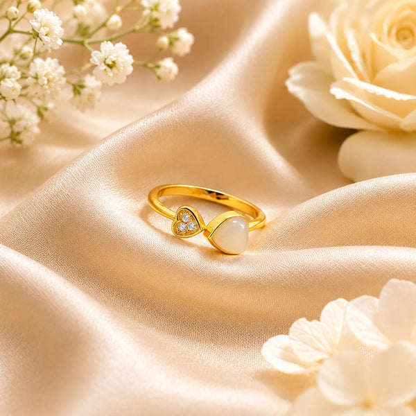 Lovedrop Gold Plated Adjustable Ring for Women 1