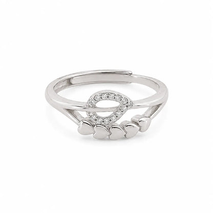 Loveleaf Studded Adjustable Ring for Women 3