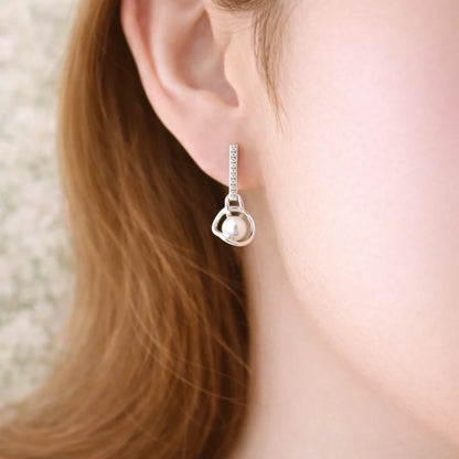 Lumendrop Rhodium Earrings 10