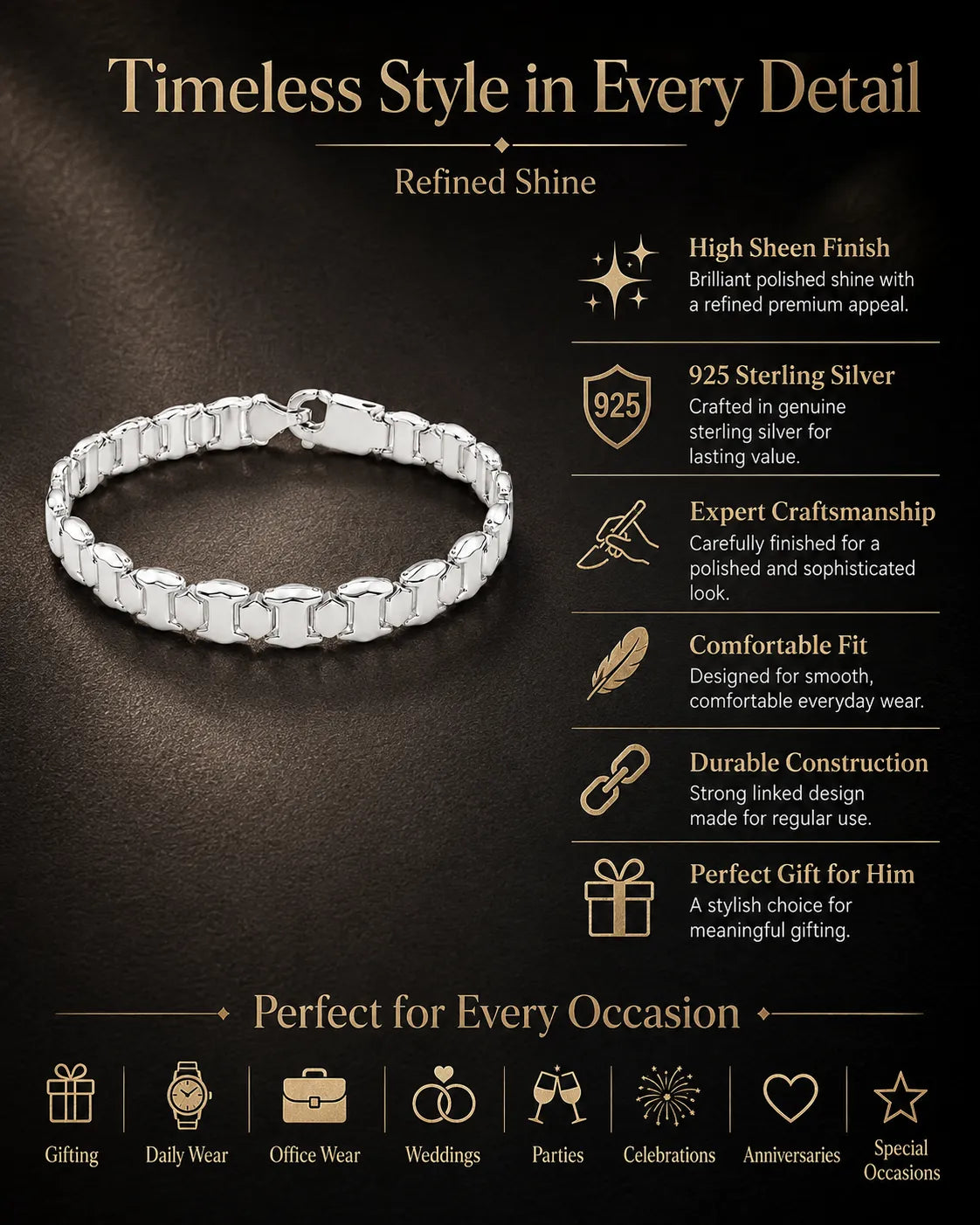 Lunar Link Bracelet for Men 3
