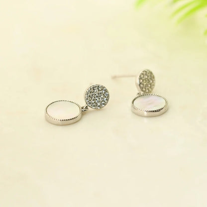 Lunette Rhodium Earrings 1