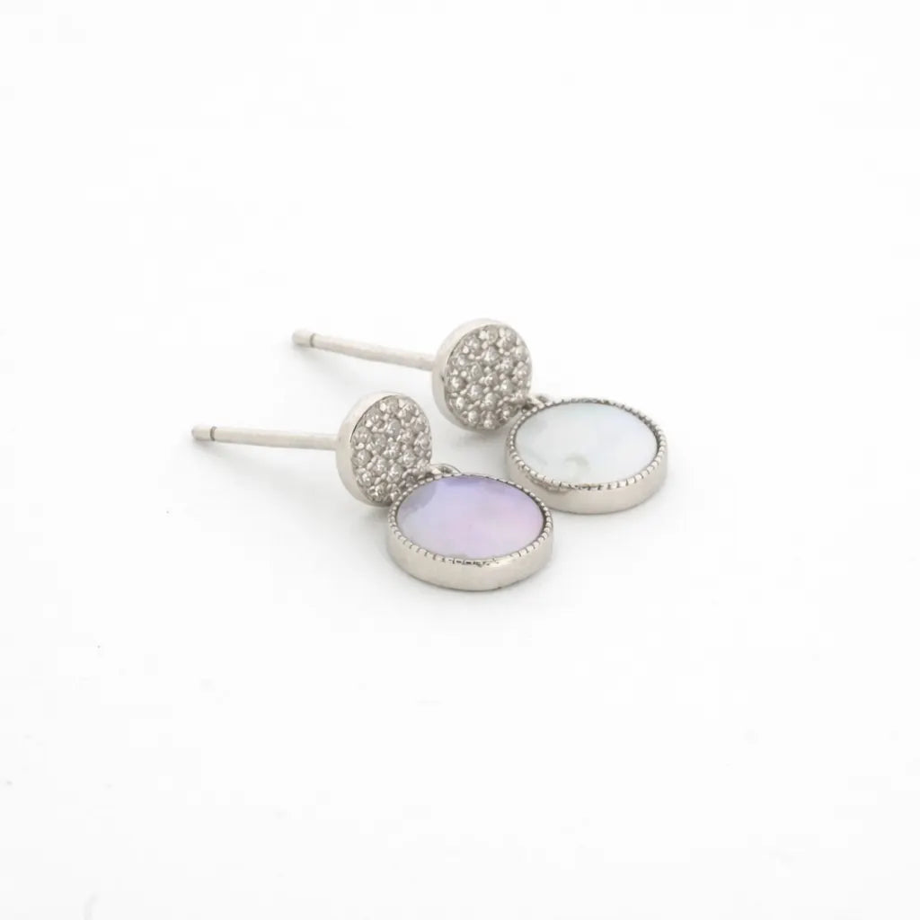 Lunette Rhodium Earrings 4