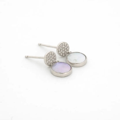 Lunette Rhodium Earrings 4
