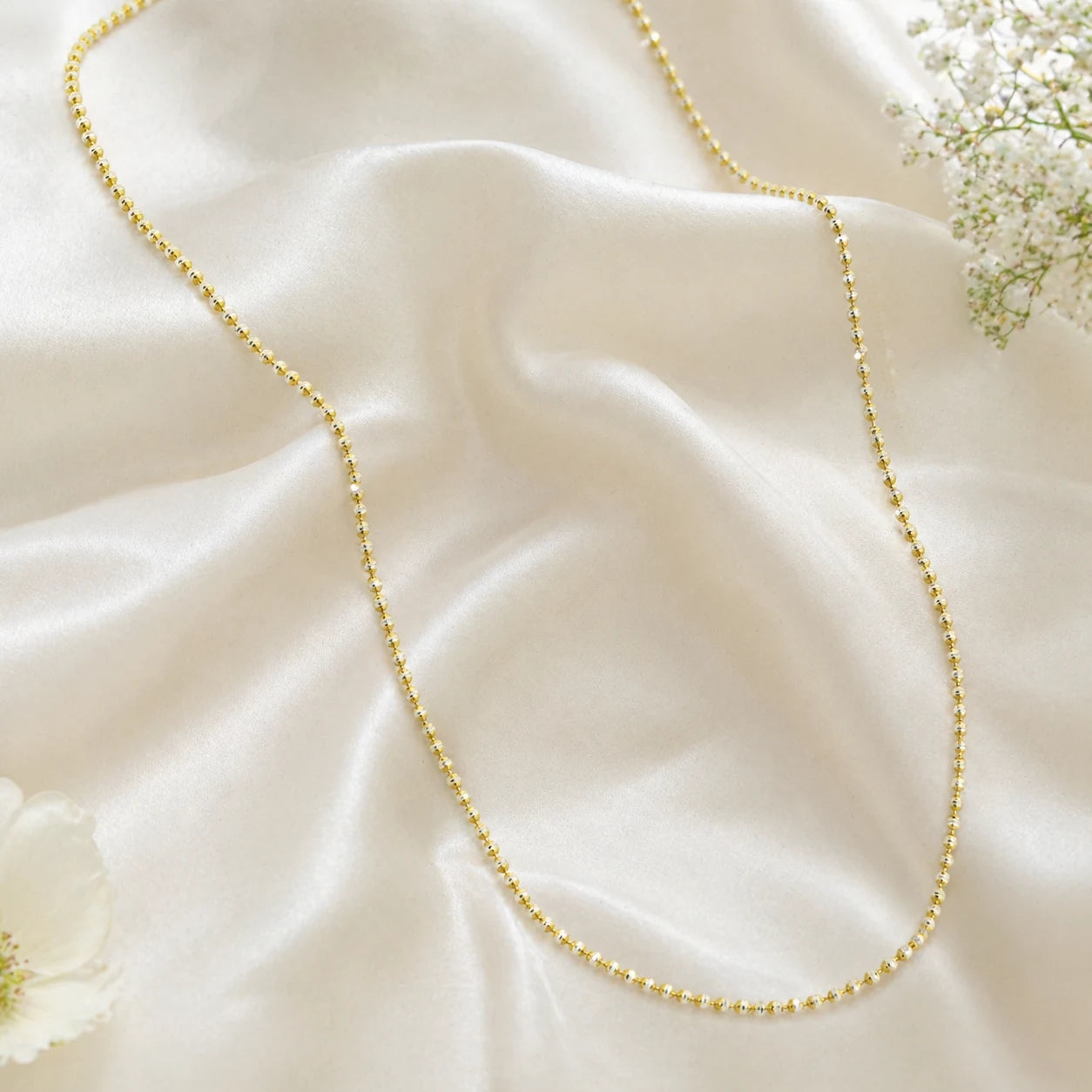 Luxe Rosary Gold & Rhodium Necklace 1