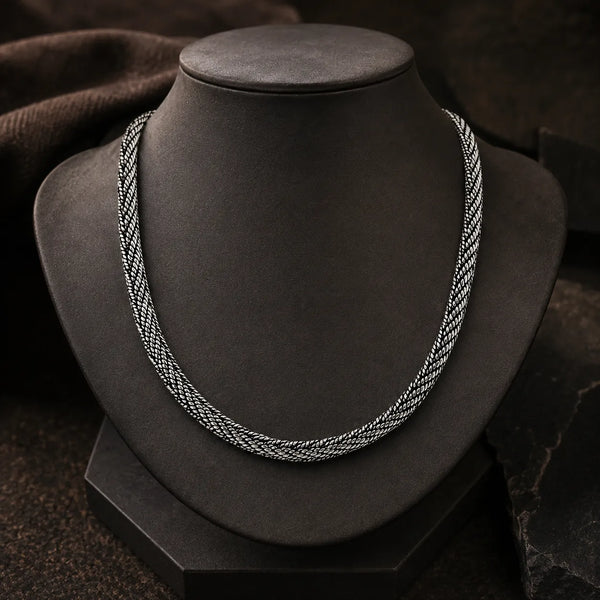 Maestro Chunky Oxidised Chain for Men 1