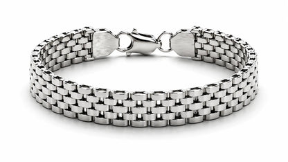 Maverick Chunky Rhodium Plated Bracelet for Men 4