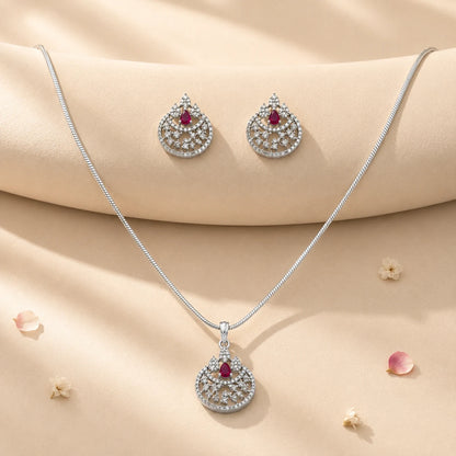 Mellow Studded Pendant Set with Removable Chunky Snake Chain 1