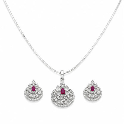 Mellow Studded Pendant Set with Removable Chunky Snake Chain 3