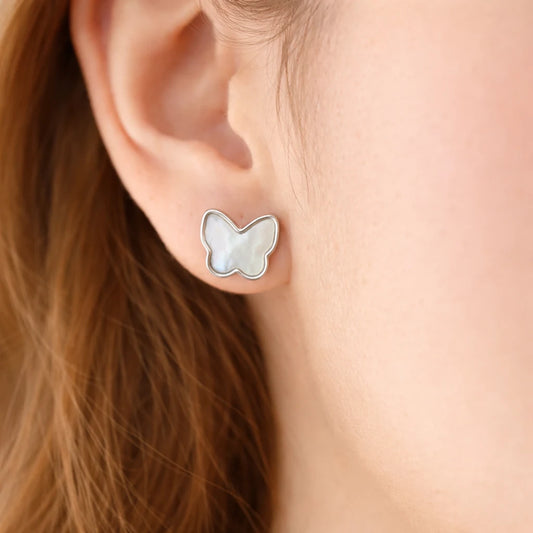 Milkwing Rhodium Earrings 8