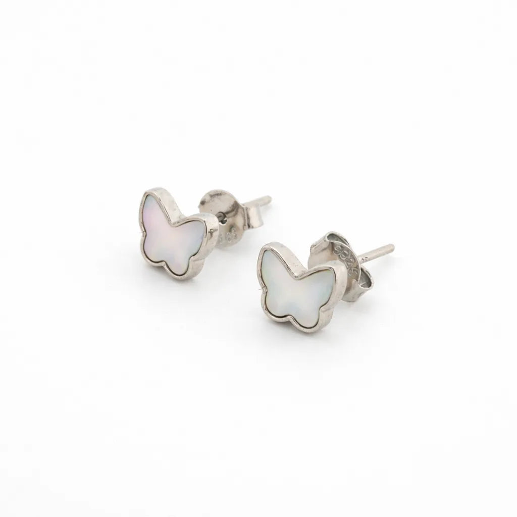 Milkwing Rhodium Earrings 9