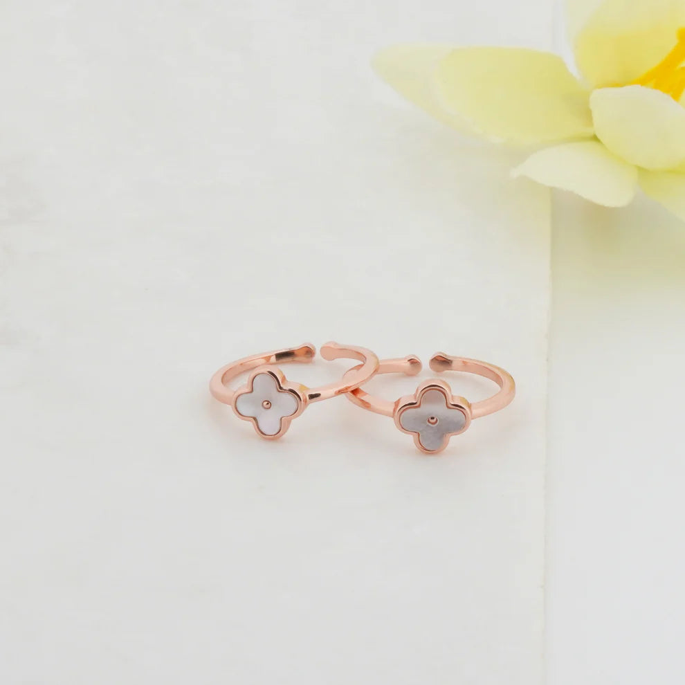 Milky Luck Rose Gold Toe Rings 6
