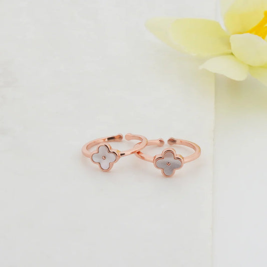 Milky Luck Rose Gold Toe Rings 6