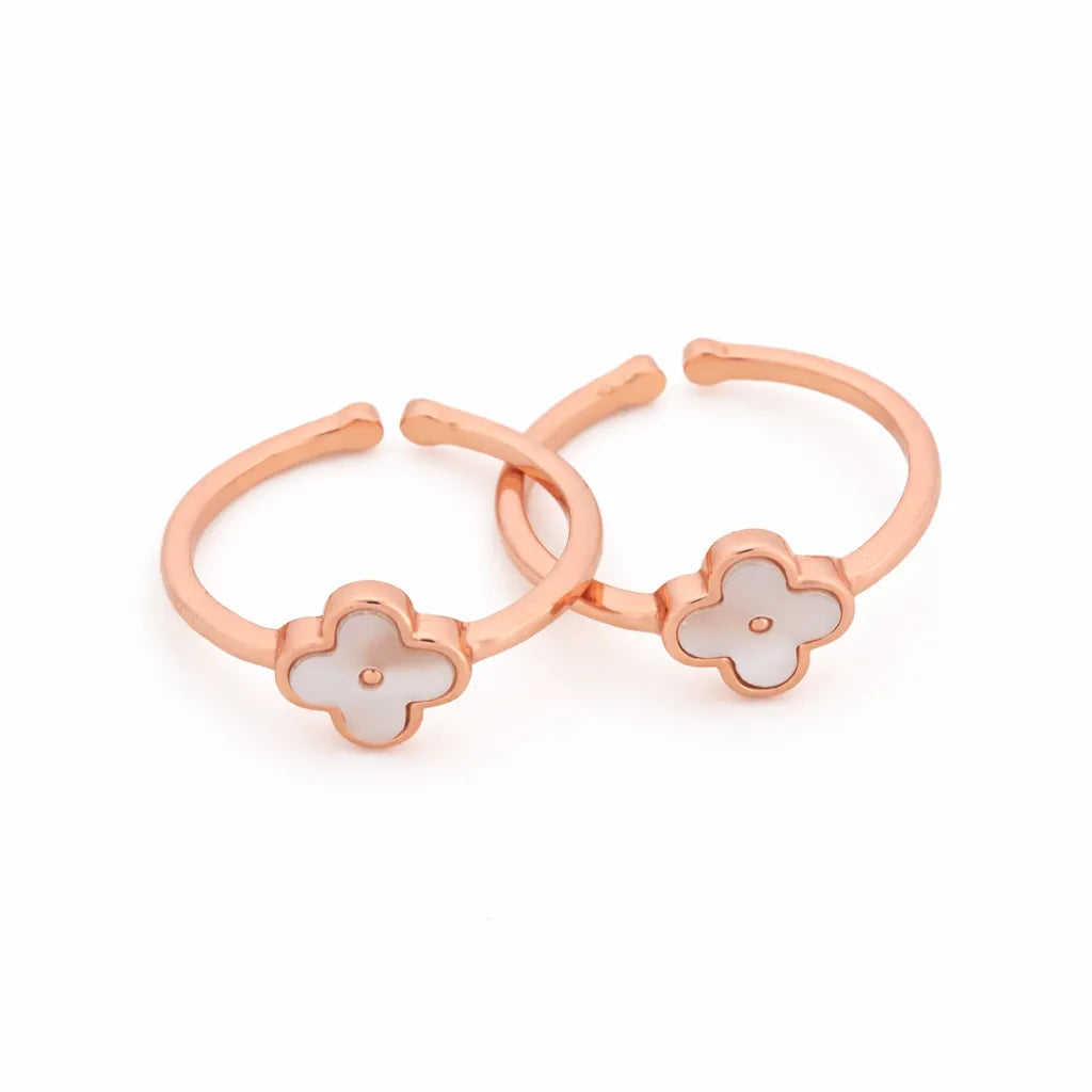 Milky Luck Rose Gold Toe Rings 8