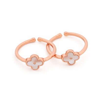 Milky Luck Rose Gold Toe Rings 8