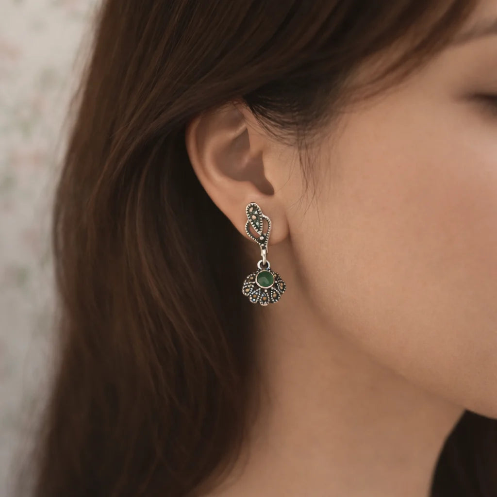 Mirage Marcasite Earrings 9