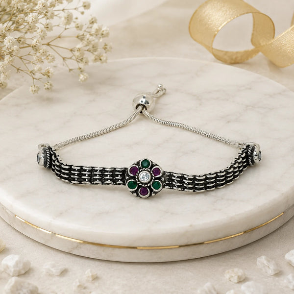 Miraki Adjustable Oxidised Bracelet for Women 1