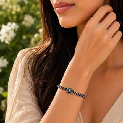 Miraki Adjustable Oxidised Bracelet for Women 2