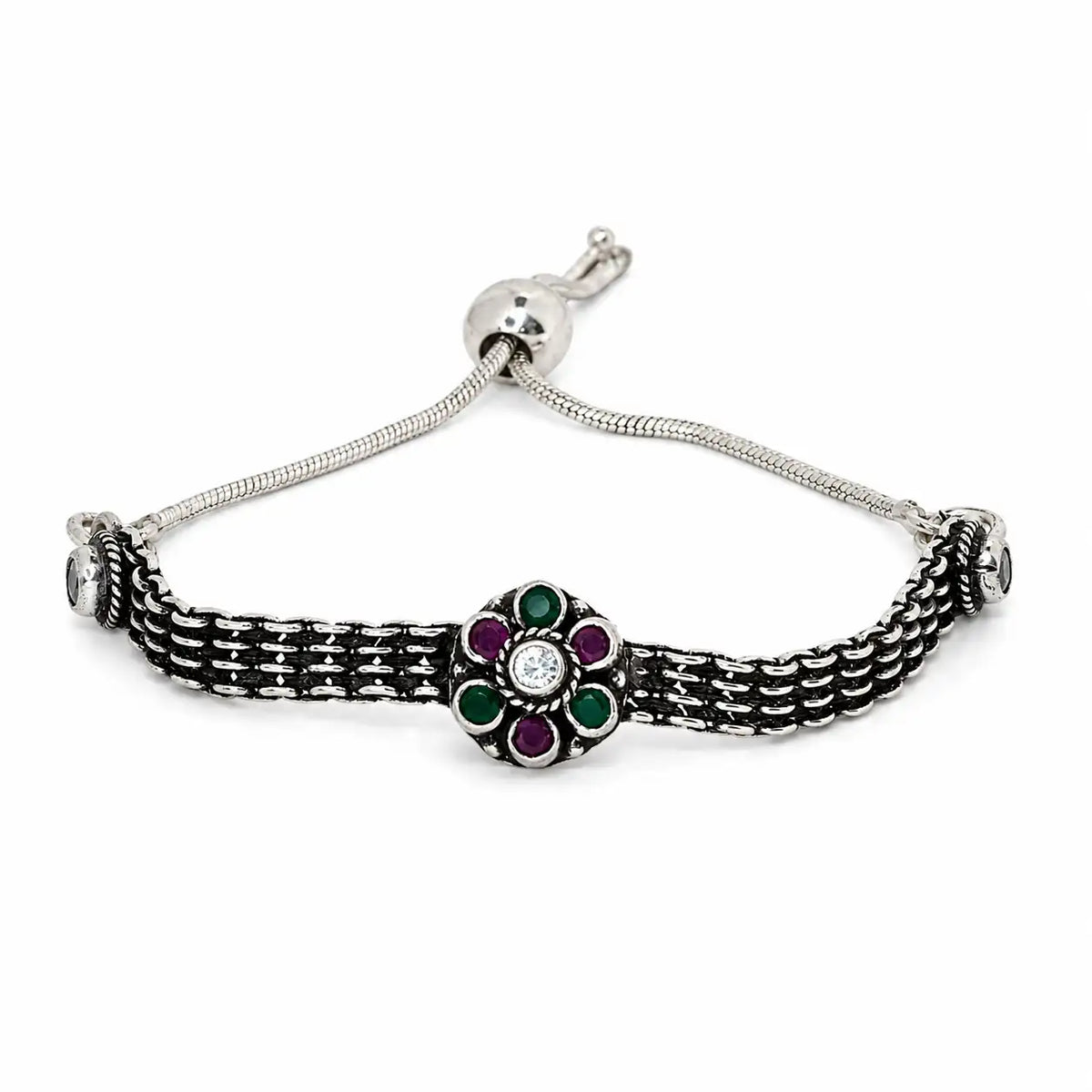 Miraki Adjustable Oxidised Bracelet for Women 4