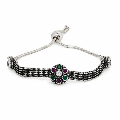 Miraki Adjustable Oxidised Bracelet for Women 4