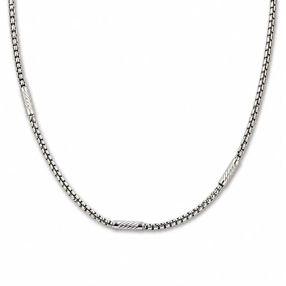 Monarch Rhodium Plated Chain for Men 4