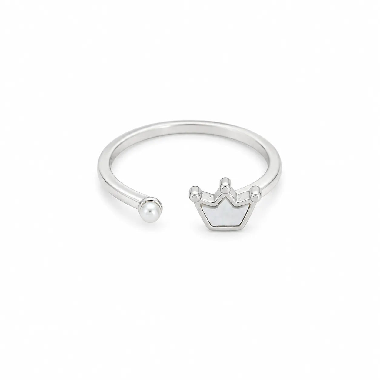 Mooncrown Enamel Rhodium Toe Ring 4