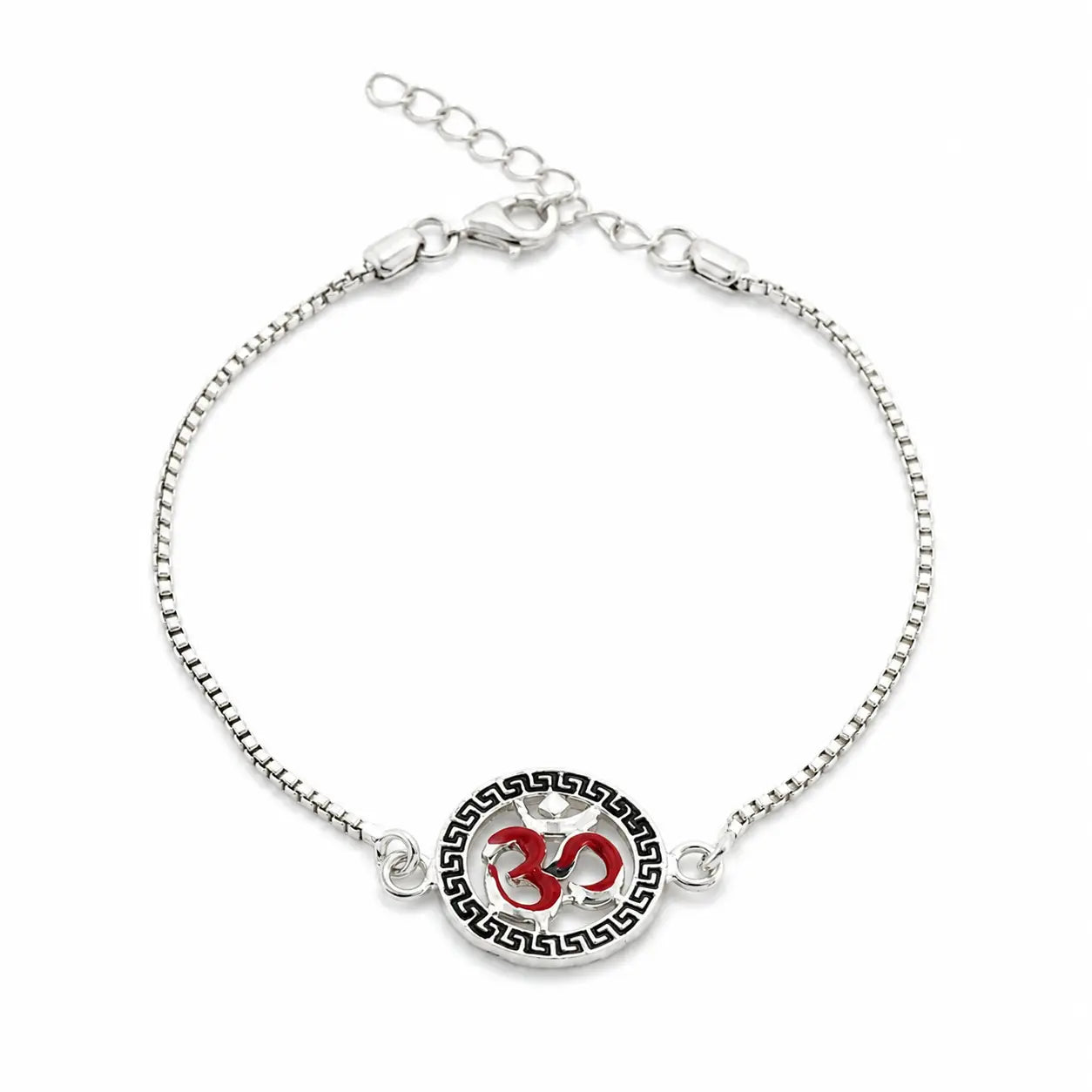 Om Silver Bracelet 3