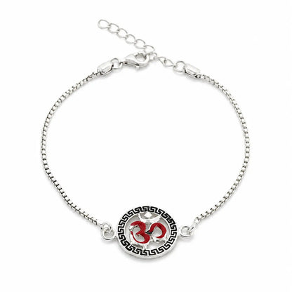 Om Silver Bracelet 4