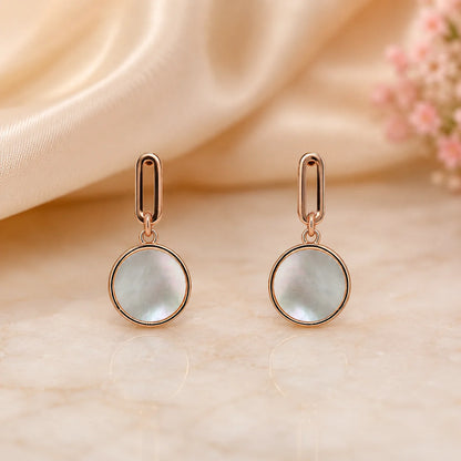 Opella MOP Rose Gold Earrings 1