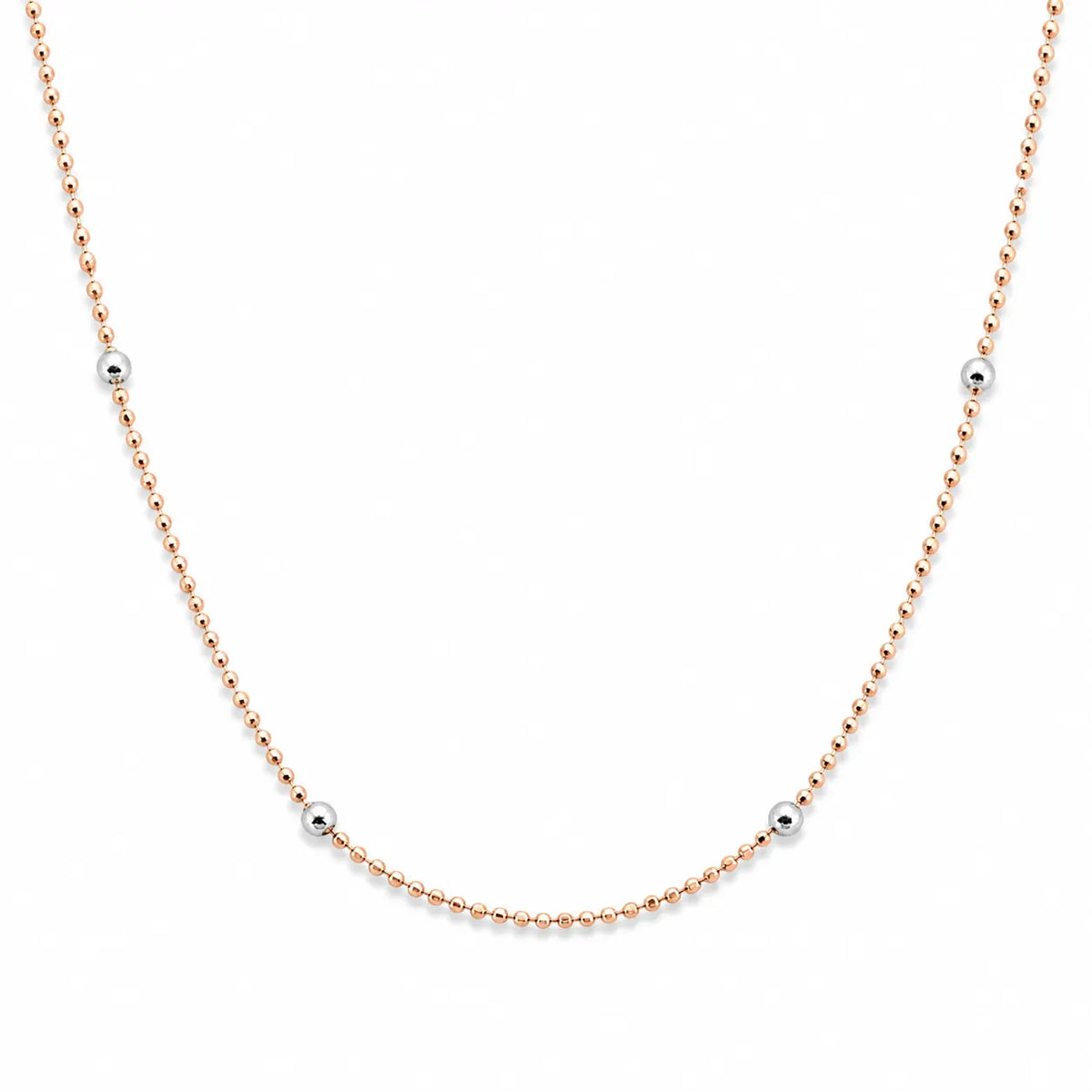 Opulent Rose Gold & Rhodium Necklace 4