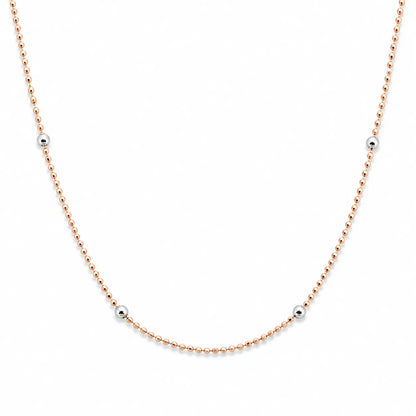Opulent Rose Gold & Rhodium Necklace 4
