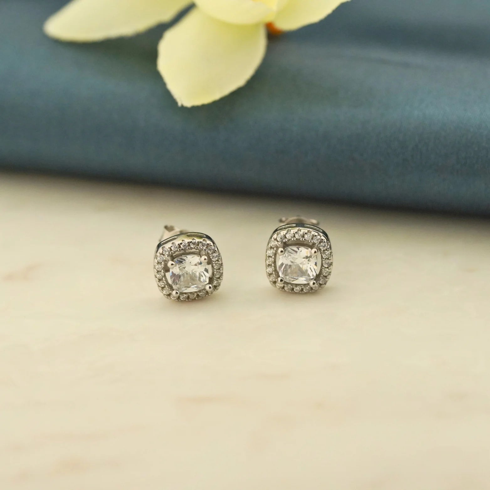 Orbix Rhodium Earrings 6