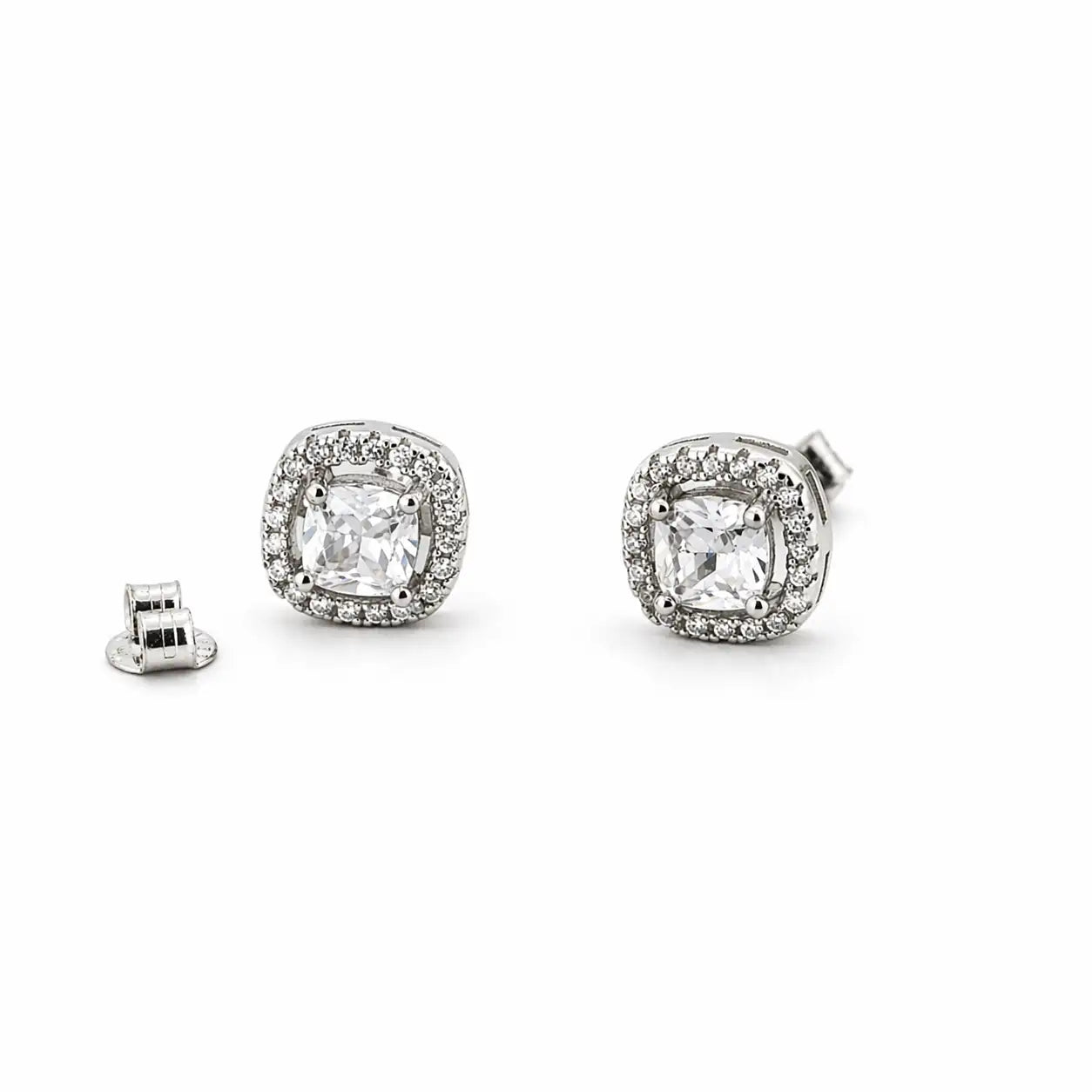 Orbix Rhodium Earrings 8