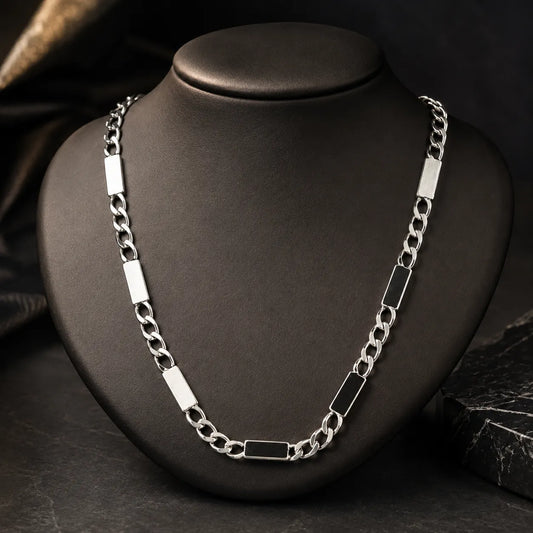 Platinum Sky Chunky Rhodium Plated Chain for Men 1