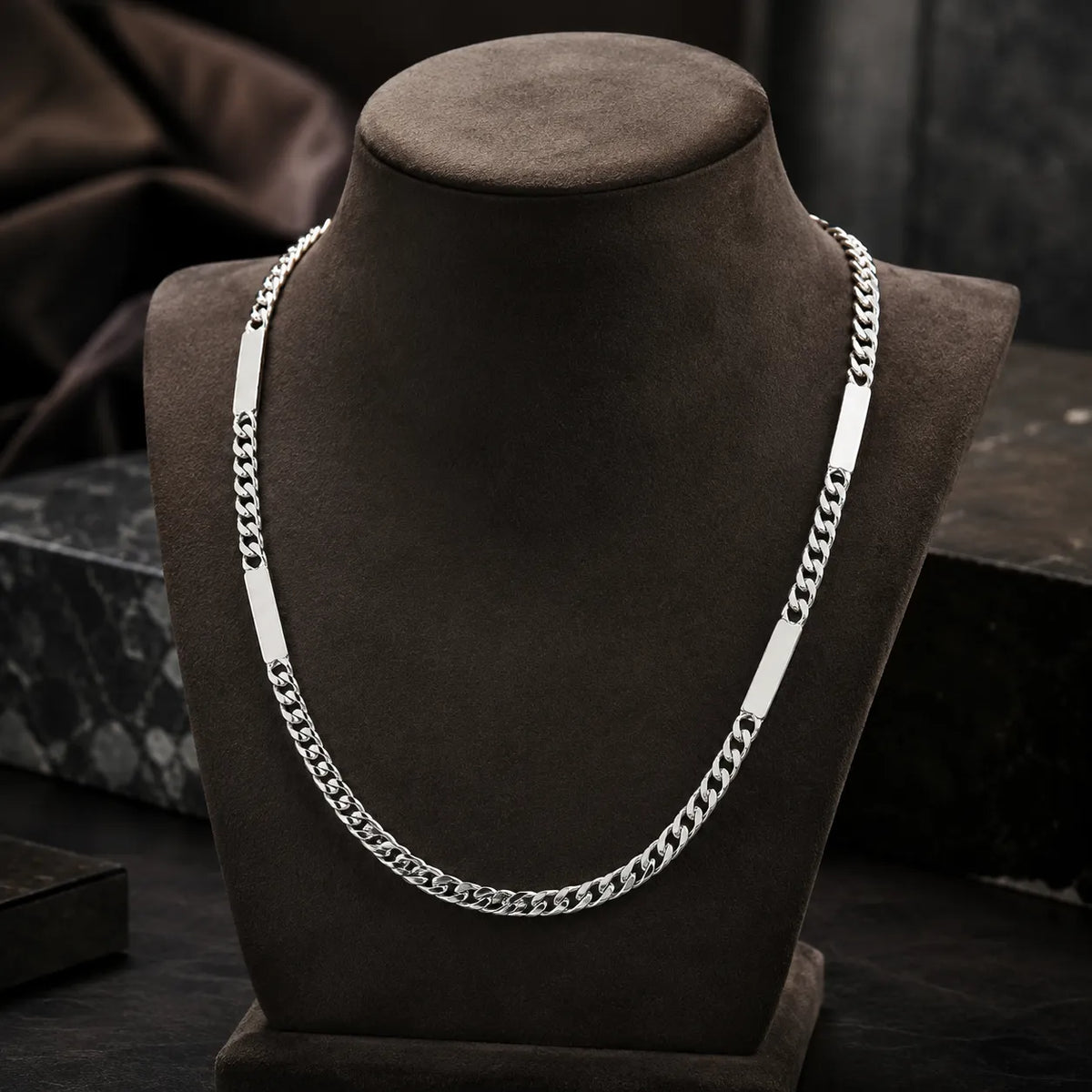 Platnium Sky Rhodium Plated Chain for Men 1