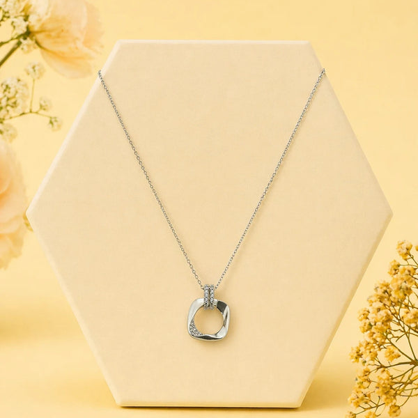 Prism Rhodium Necklace 1