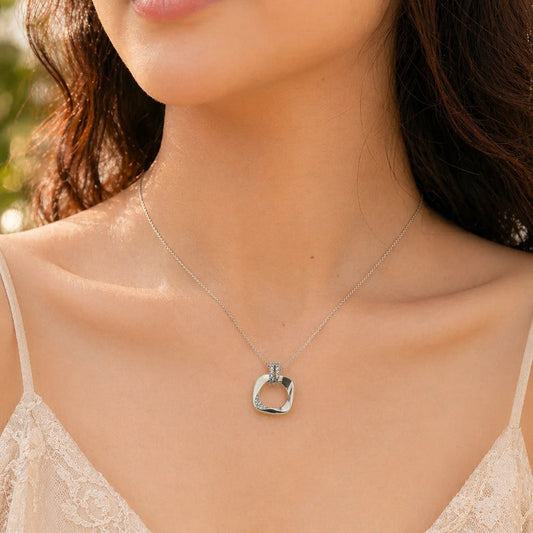 Prism Rhodium Necklace 2