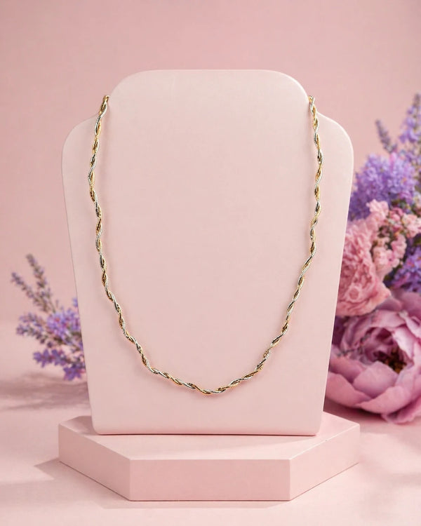 Pristine Rose Gold & Rhodium Necklace 1