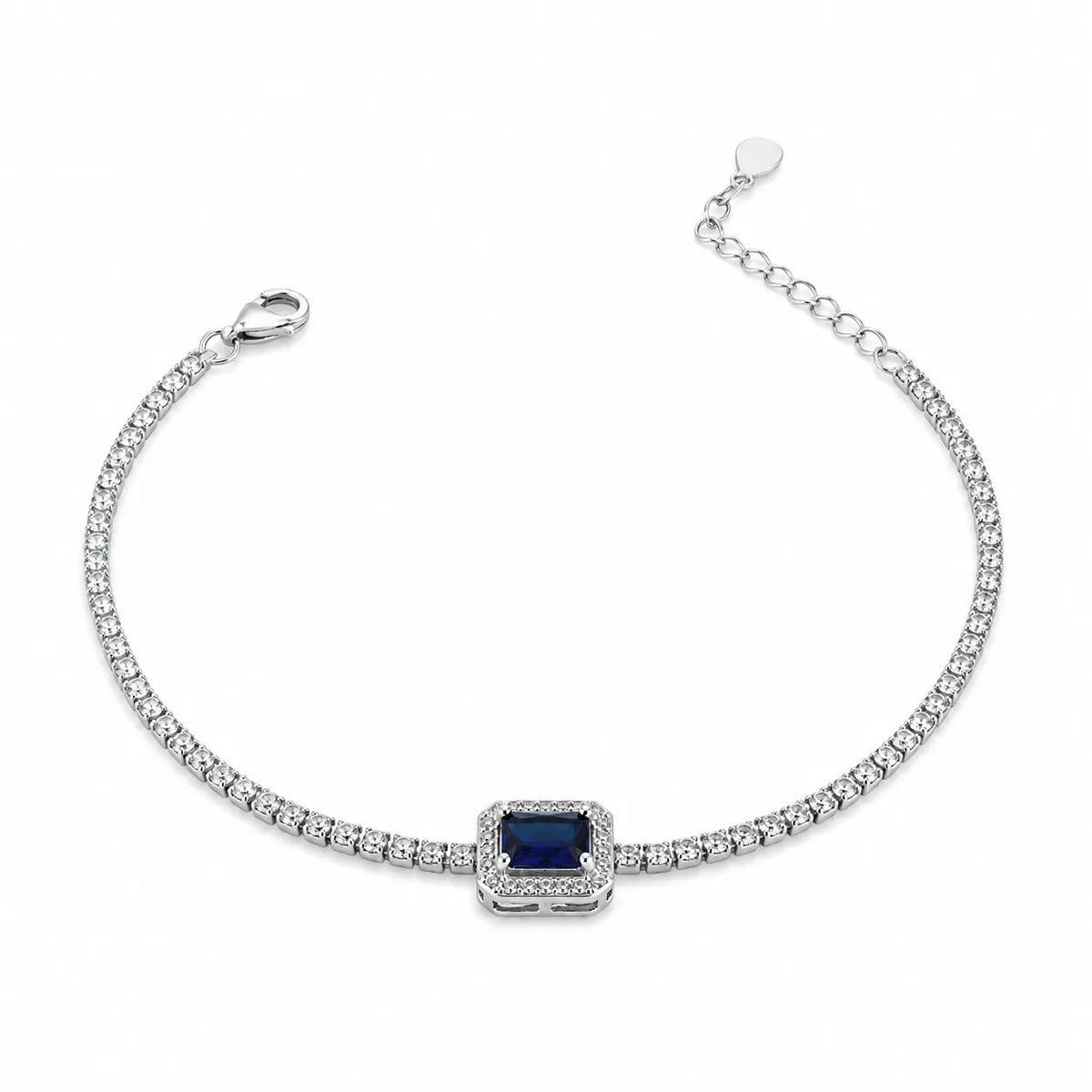 Pure Grace Studded Rhodium Bracelet for Women 4