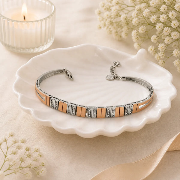 Radiance Rose Gold & Rhodium Bracelet for Women 1