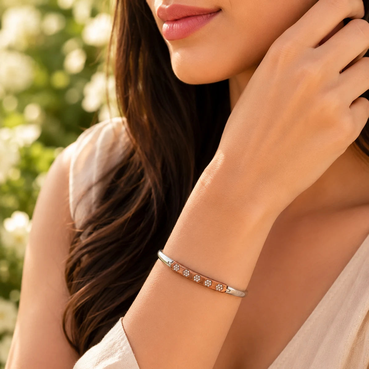 Regalia Rose Gold & Rhodium Bracelet for Women 2