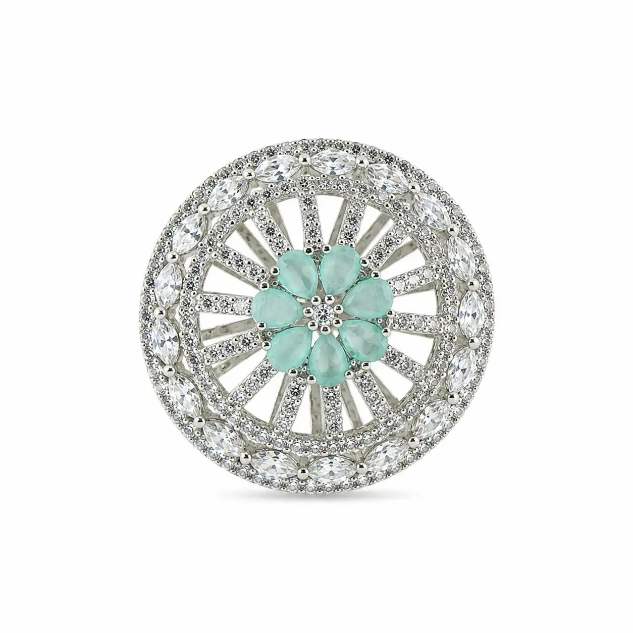 Reverie Adjustable Studded Cocktail Ring for Women 3