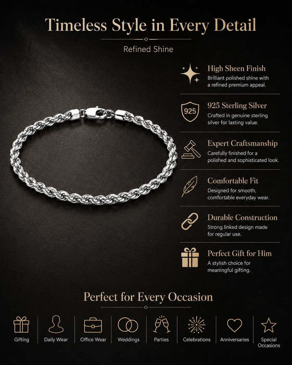 Rope Bracelet for Men 3