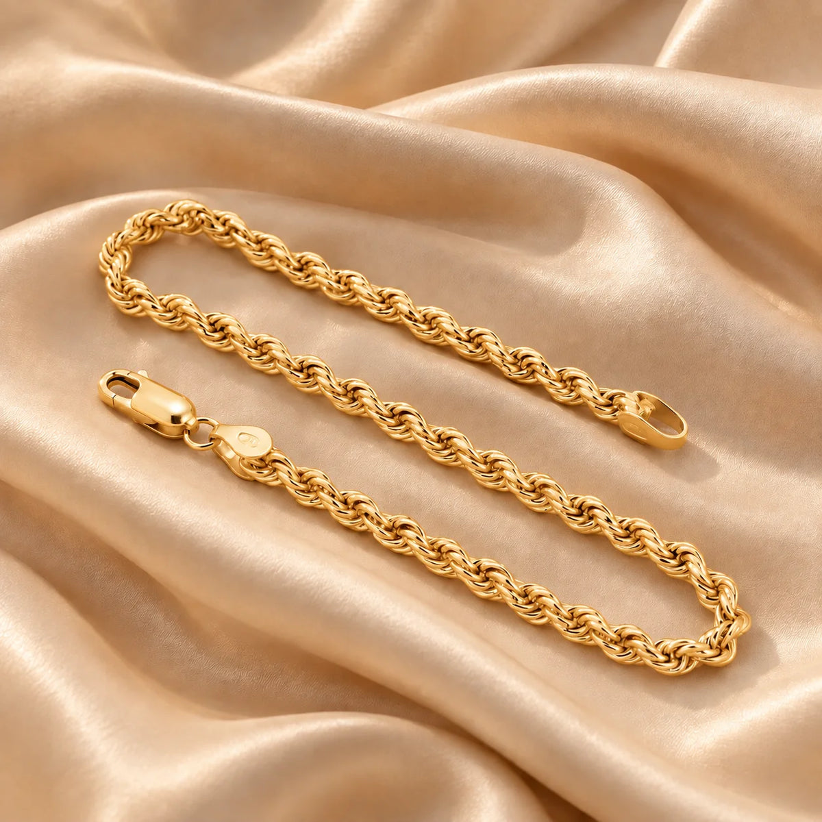 Rope Gold Bracelet for Men 1