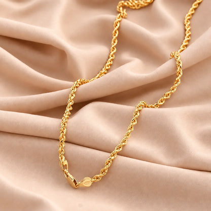 Rope Gold Chain for Men 2