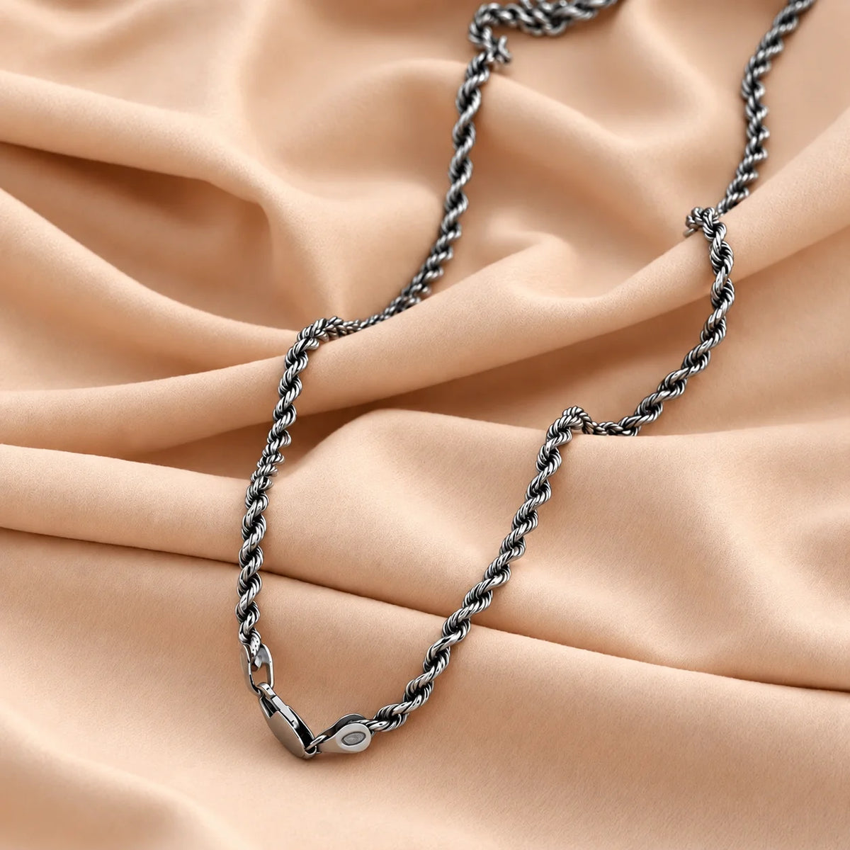 Rope Oxidised Chain for Men 2