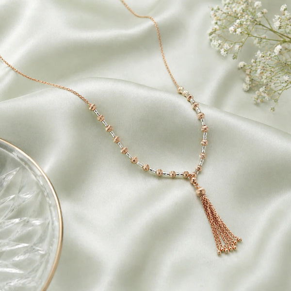 Rosaline Rose Gold & Rhodium Necklace 1